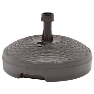 

vidaXL Umbrella Base Sand/Water Filled 20 L Brown Plastic Rattan