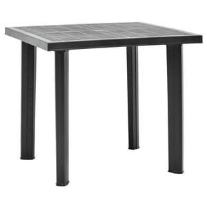 

vidaXL Garden Table Anthracite 80x75x72 cm Plastic
