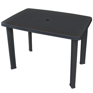 

vidaXL Garden Table Anthracite 101x68x72 cm Plastic