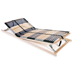 

vidaXL Slatted Bed Base with 42 Slats 7 Zones 90x200 cm