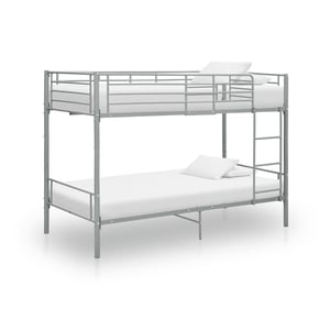 

vidaXL Bunk Bed Grey Metal 90x200 cm