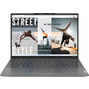 Lenovo Yoga Slim 7 Carbon 13IAP7 (2022) Laptop - 12th Gen / Intel Core i7-1260P / 13.3inch 2.5K / 1TB SSD / 16GB RAM / Shared Intel Iris Xe Graphics / Windows 11 Home / English & Arabic Keyboard / Grey / Middle East Version - [82U90075AX]