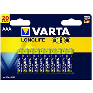 Varta Longlife AAA Battery 20pcs Set Blue/Yellow
