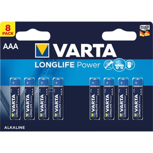 Varta Longlife AAA Battery 8pcs Set Blue