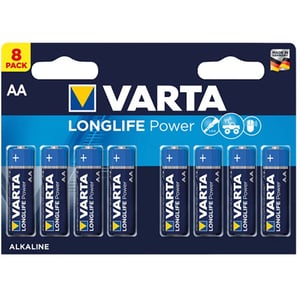 

Varta Longlife AA Battery 8pcs Set Blue