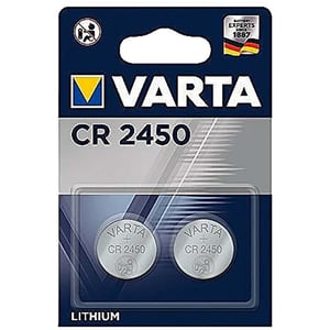 

Varta CR2450 Lithium Coin Battery 2pcs Set Silver