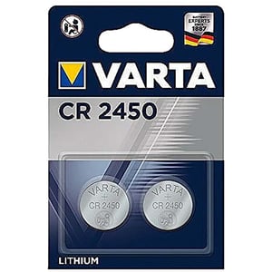 Varta CR2450 Lithium Coin Battery 2pcs Set Silver