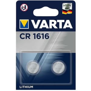 

Varta CR1616 Lithium Coin Battery 2pcs Set Silver