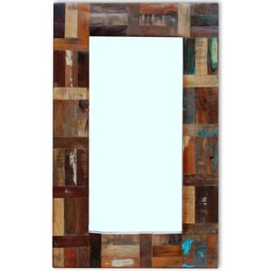

vidaXL Mirror Solid Reclaimed Wood 80x50 cm
