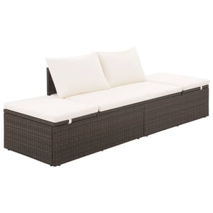 

vidaXL Garden Bed Brown 195x60 cm Poly Rattan