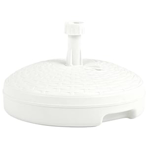 

vidaXL Umbrella Base Sand/Water Filled 20 L White Plastic Rattan