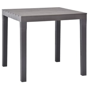 

vidaXL Garden Table Mocca 78x78x72 cm Plastic