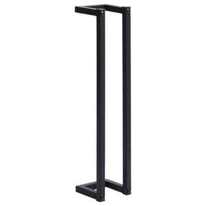 

vidaXL Towel Rack Black 12.5x12.5x60 cm Iron