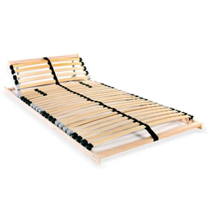 

vidaXL Slatted Bed Base with 28 Slats 7 Zones 90x200 cm