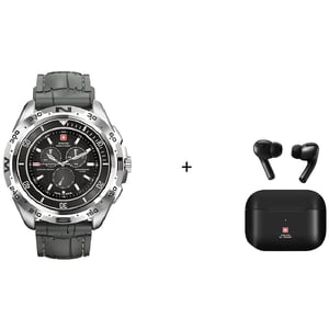 

Swiss Military SM-WCH-DOM1-S-GRYB Dom Smart Watch Grey + VICTOR 1 TWS Earbuds