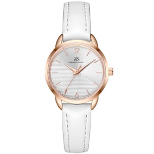 

Kenneth Scott Women's Analog White Dial Watch - K22526-RLWW