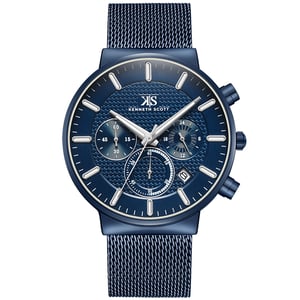 

Kenneth Scott Men's Multi Function Blue Dial Watch - K22133-NMNN