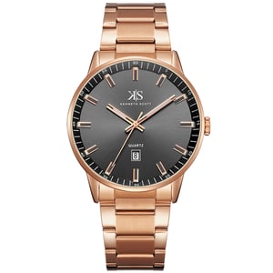 

Kenneth Scott Men's Analog Black Dial Watch - K22010-RBKW