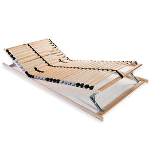 

vidaXL Slatted Bed Base with 28 Slats 7 Zones 90x200 cm
