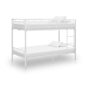 

vidaXL Bunk Bed White Metal 90x200 cm
