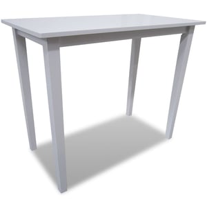 

vidaXL Wooden Bar Table White