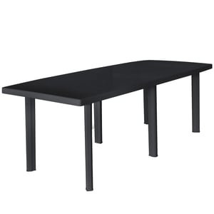 

vidaXL Garden Table Anthracite 216x90x72 cm Plastic