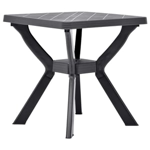 

vidaXL Bistro Table Anthracite 70x70x72 cm Plastic