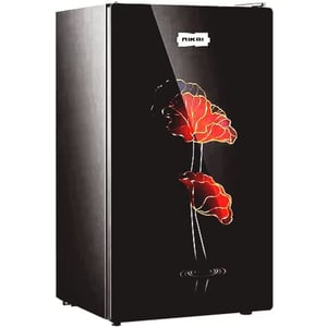 

Nikai 140 Liter Single Door Refrigerator Black Floral Design - NRF140G