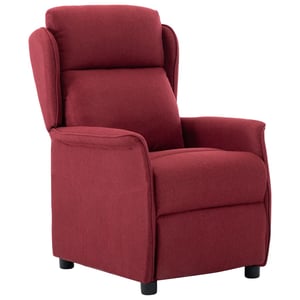 

vidaXL Recliner Wine Red Fabric