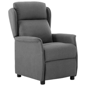 

vidaXL Recliner Light Grey Fabric
