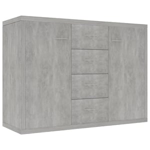 

vidaXL Sideboard Concrete Grey 88x30x65 cm Engineered Wood