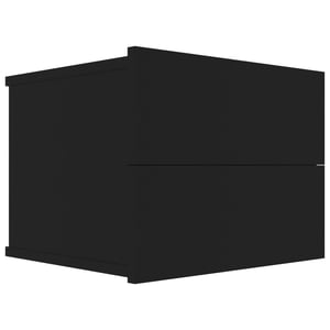 

vidaXL Bedside Cabinet Black 40x30x30 cm Engineered Wood