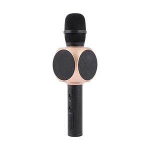 

Sonilex -BS 204 Wireless Bluetooth Recording Condenser Handheld Stand Microphone Rose Gold