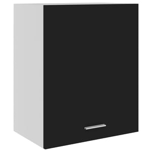 Vida Xl vidaXL Hanging Cabinet Lyon Black 50x31x60 cm Engineered Wood