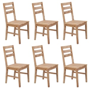 

vidaXL Dining Chairs 6 pcs Solid Acacia Wood