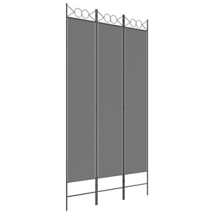 

vidaXL 3-Panel Room Divider Anthracite 120x220 cm Fabric