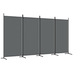 

vidaXL 4-Panel Room Divider Anthracite 346x180 cm Fabric