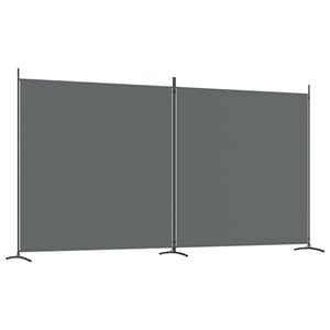 

vidaXL 2-Panel Room Divider Anthracite 348x180 cm Fabric