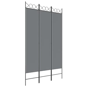 

vidaXL 3-Panel Room Divider Anthracite 120x200 cm Fabric