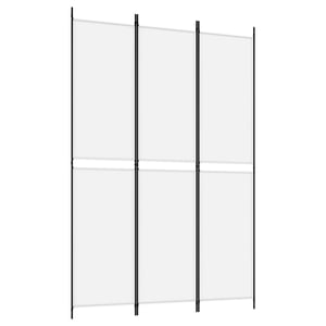 

vidaXL 3-Panel Room Divider White 150x220 cm Fabric