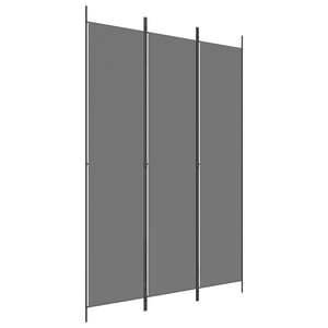 

vidaXL 3-Panel Room Divider Anthracite 150x220 cm Fabric