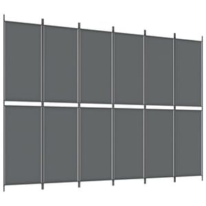 

vidaXL 6-Panel Room Divider Anthracite 300x220 cm Fabric