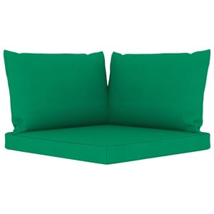 

vidaXL Pallet Sofa Cushions 3 pcs Green Fabric