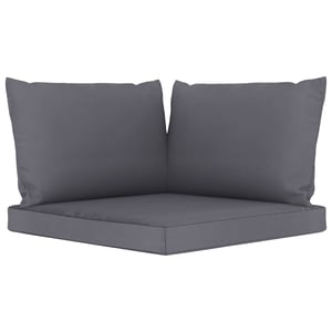 

vidaXL Pallet Sofa Cushions 3 pcs Anthracite Fabric