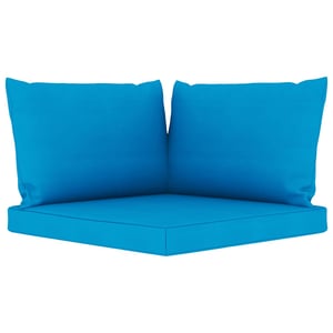 

vidaXL Pallet Sofa Cushions 3 pcs Light Blue Fabric