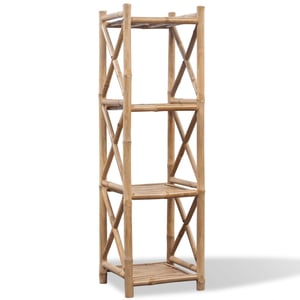 

vidaXL 4-Tier Square Bamboo Shelf