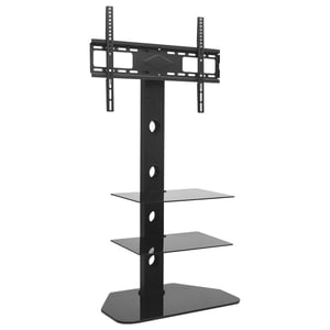 

vidaXL Swivel TV Floor Stand Mount VESA 600x400 mm with 2 Shelves