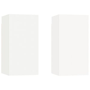 

vidaXL TV Cabinets 2 pcs White 30.5x30x60 cm Engineered Wood