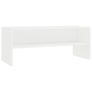 

vidaXL TV Cabinet White 100x40x40 cm Engineered Wood