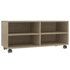 

vidaXL TV Cabinet with Castors Sonoma Oak 90x35x35 cm Engineered Wood